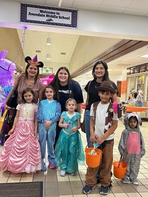 The Community Crew participating in a local Trunk-or-Treat event!