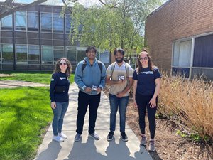 Recipients of finals week care packages at Lawrence Technological University.